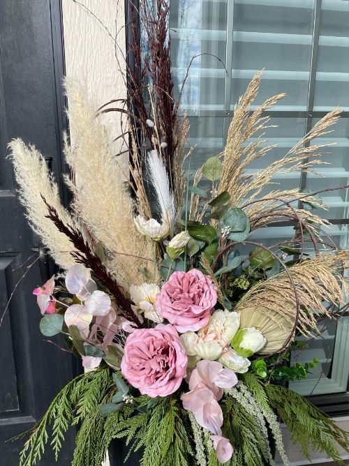 Seasonal Planter Pinks, Purples and Complementary Tones